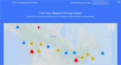 Desktop Screenshot of find-a-driving-school.ca